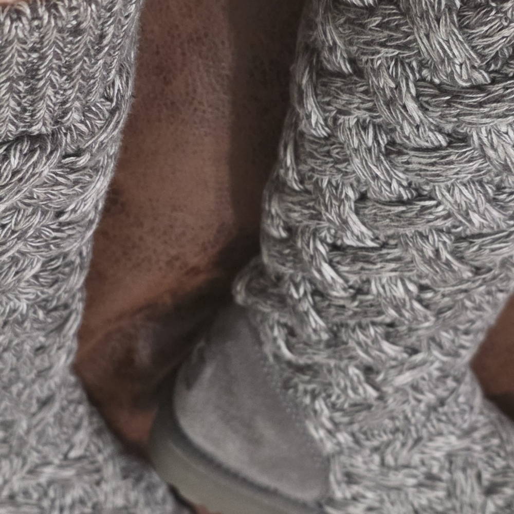 UGG Charcoal Knit Boots